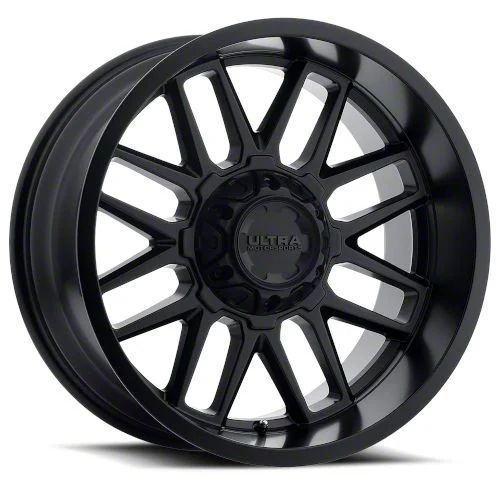 Ultra Wheels Butcher Satin Black 8-Lug Wheel; 18x9; 12mm Offset (17-22 F-250 Super Duty)