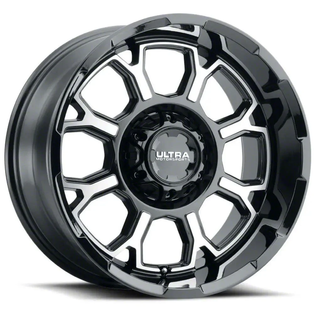Ultra Wheels Commander Gloss Black Machined 6-Lug Wheel; 20x10; -19mm Offset (21-26 Tahoe)