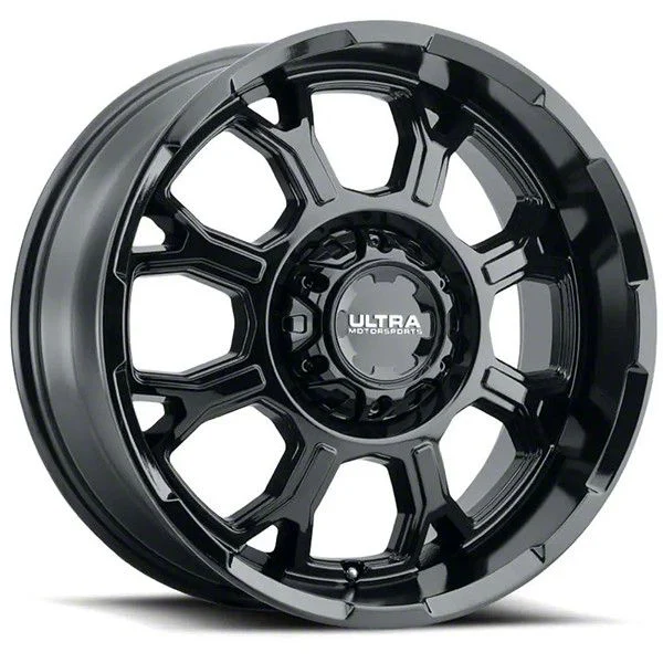 Ultra Wheels Commander Gloss Black 6-Lug Wheel; 18x9; 1mm Offset (21-26 Tahoe)