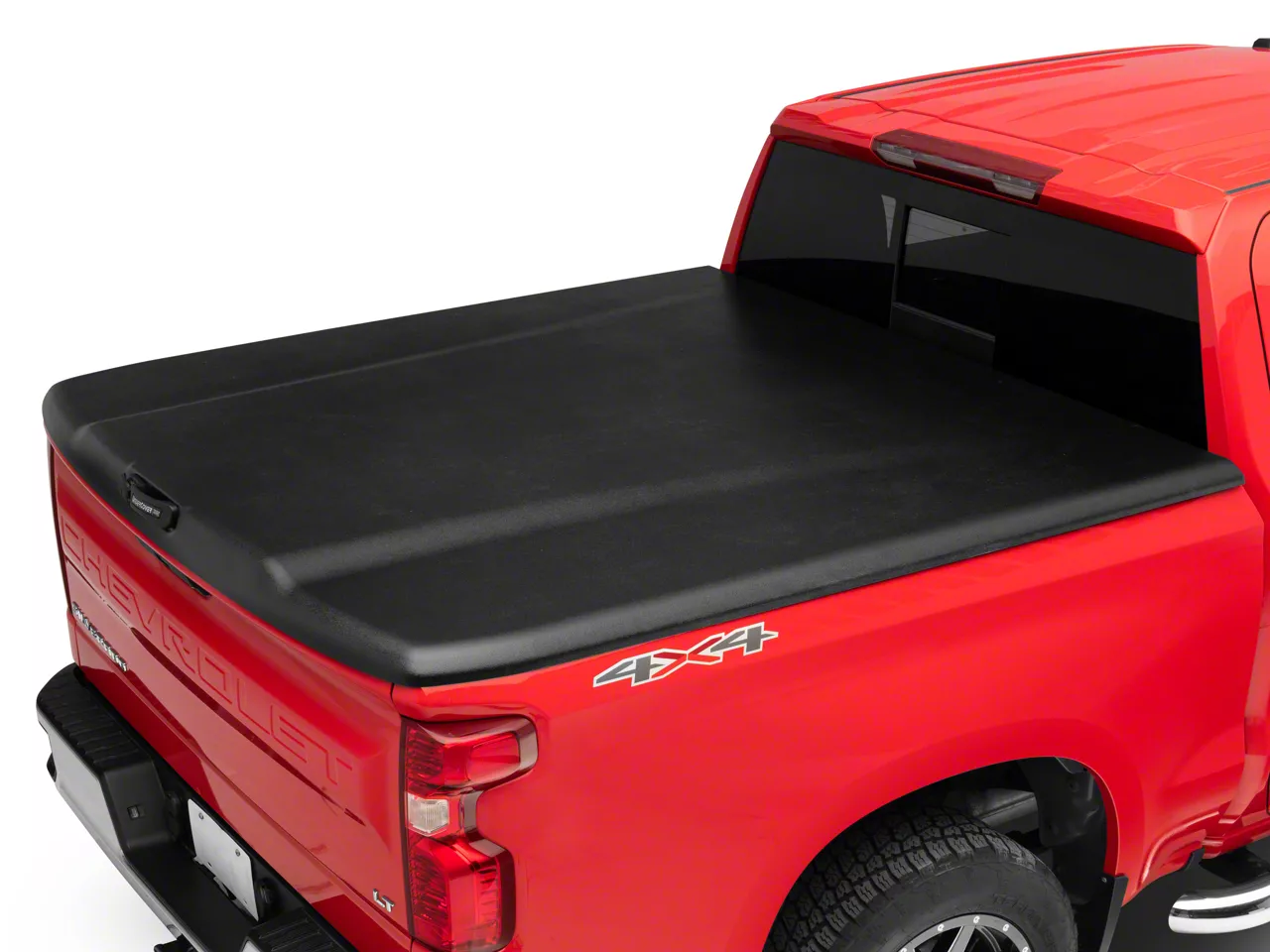 UnderCover Elite Hinged Tonneau Cover; Black Textured (19-26 Silverado 1500 w/ 5.80-Foot Short & 6.50-Foot Standard Box)