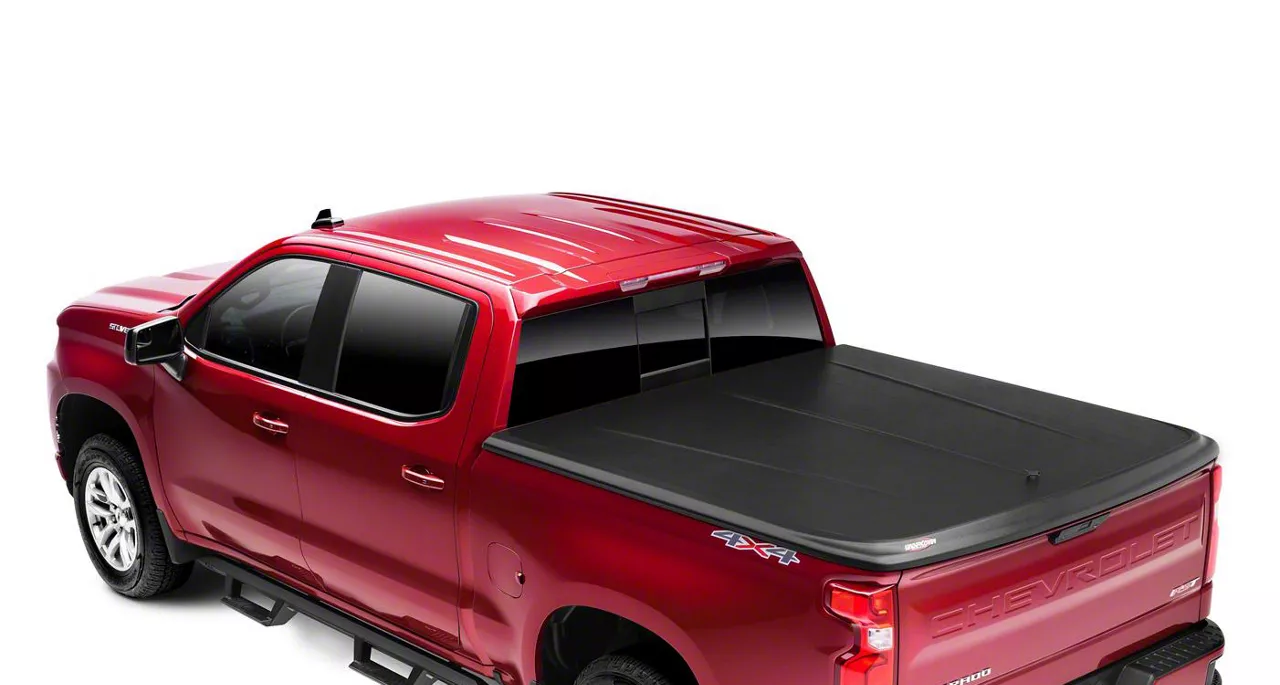 UnderCover SE Smooth Hinged Tonneau Cover; Unpainted (21-26 F-150 w/ 5-1/2-Foot & 6-1/2-Foot Bed)