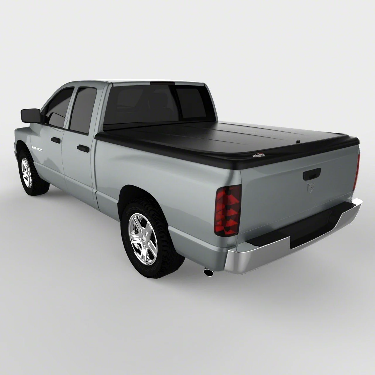 UnderCover SE Hinged Tonneau Cover; Black Textured (02-08 RAM 1500 w/ 6.4-Foot Box)