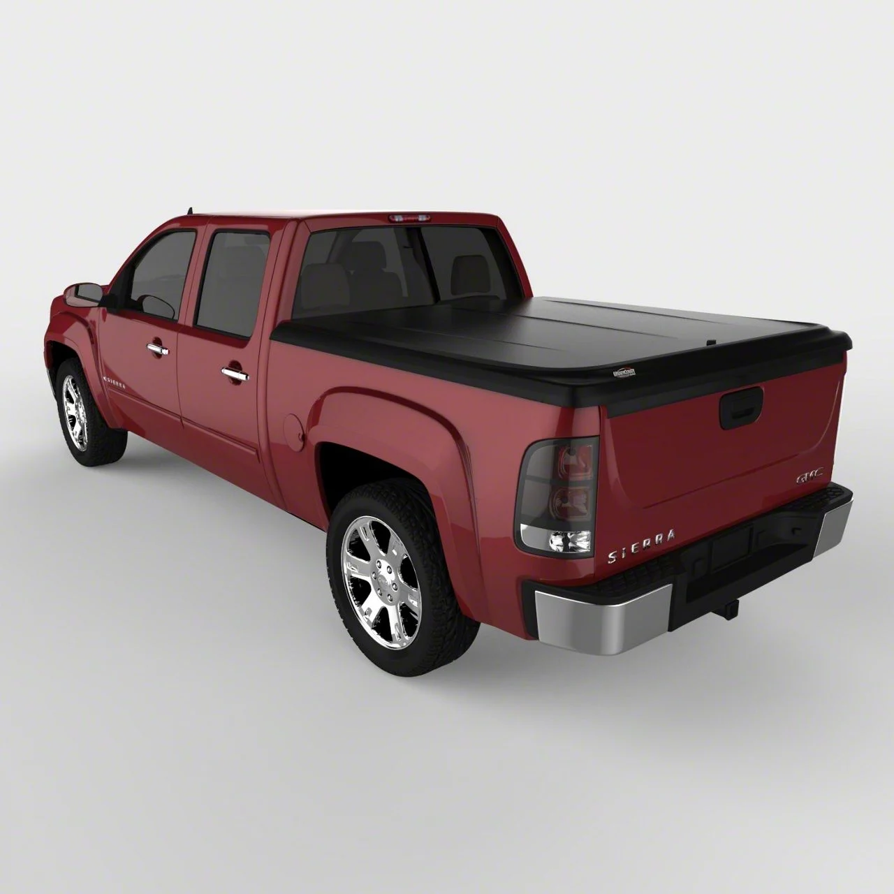 UnderCover SE Hinged Tonneau Cover; Black Textured (07-13 Sierra 1500 w/ 5.80-Foot Short & 6.50-Foot Standard Box)