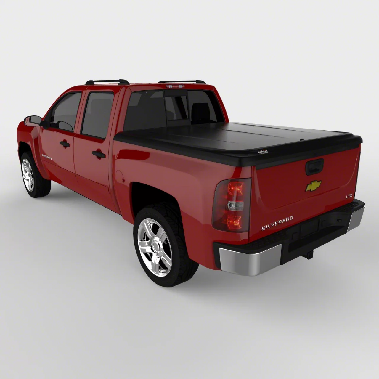 UnderCover SE Hinged Tonneau Cover; Black Textured (07-13 Silverado 1500 w/ 5.80-Foot Short & 6.50-Foot Standard Box)
