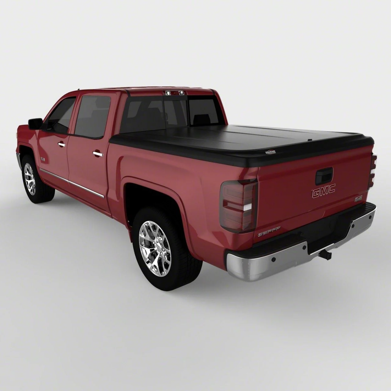 UnderCover SE Hinged Tonneau Cover; Black Textured (14-18 Sierra 1500 w/ 5.80-Foot Short & 6.50-Foot Standard Box)