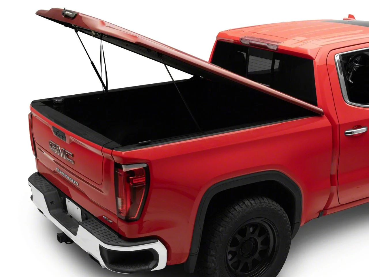 UnderCover Elite LX Hinged Tonneau Cover; Pre-Painted (19-26 Sierra 1500 w/ 5.80-Foot Short Box & w/ MultiPro Tailgate)