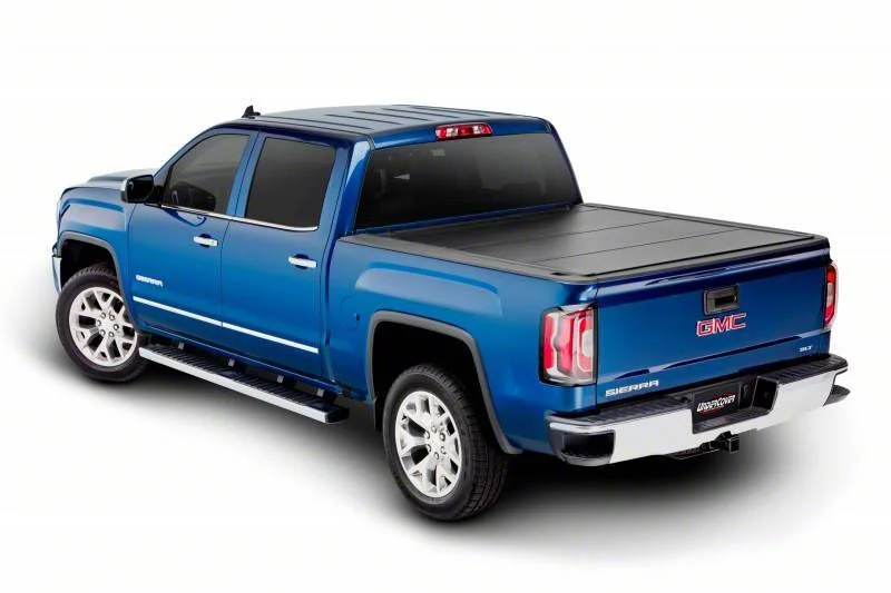 UnderCover Ultra Flex Tri-Fold Tonneau Cover; Black Textured (14-18 Sierra 1500)