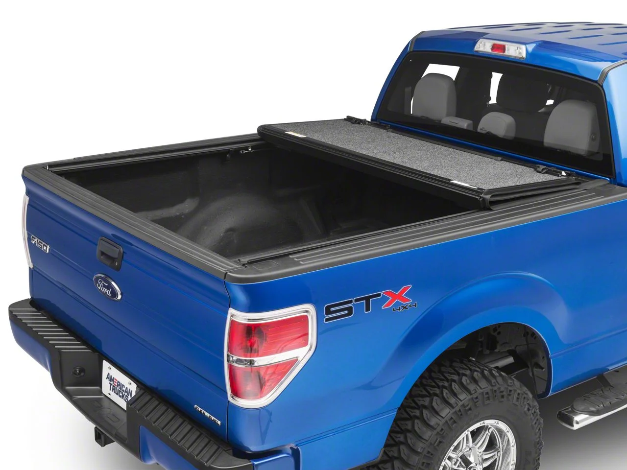 UnderCover Ultra Flex Tri-Fold Tonneau Cover; Black Textured (04-14 F-150 Styleside w/ 5-1/2-Foot & 6-1/2-Foot Bed)