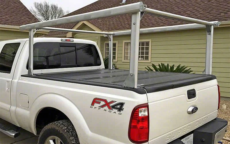 US Rack Schooner Rack with Wide Legs; Brushed (09-26 RAM 1500 w/ 5.7-Foot Box)