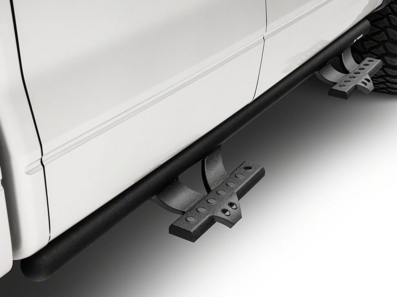 V Signature Side Step Bars; Black (09-14 F-150 SuperCab, SuperCrew)