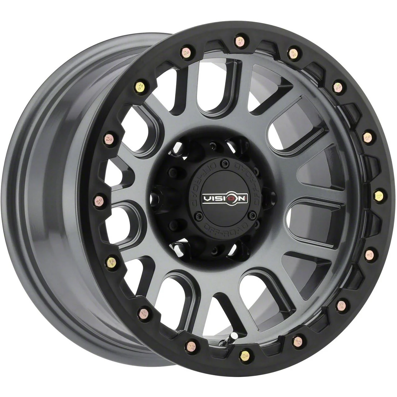 Nemesis Gunmetal 6-Lug Wheel; 17x9; -12mm Offset (14-18 Sierra 1500)