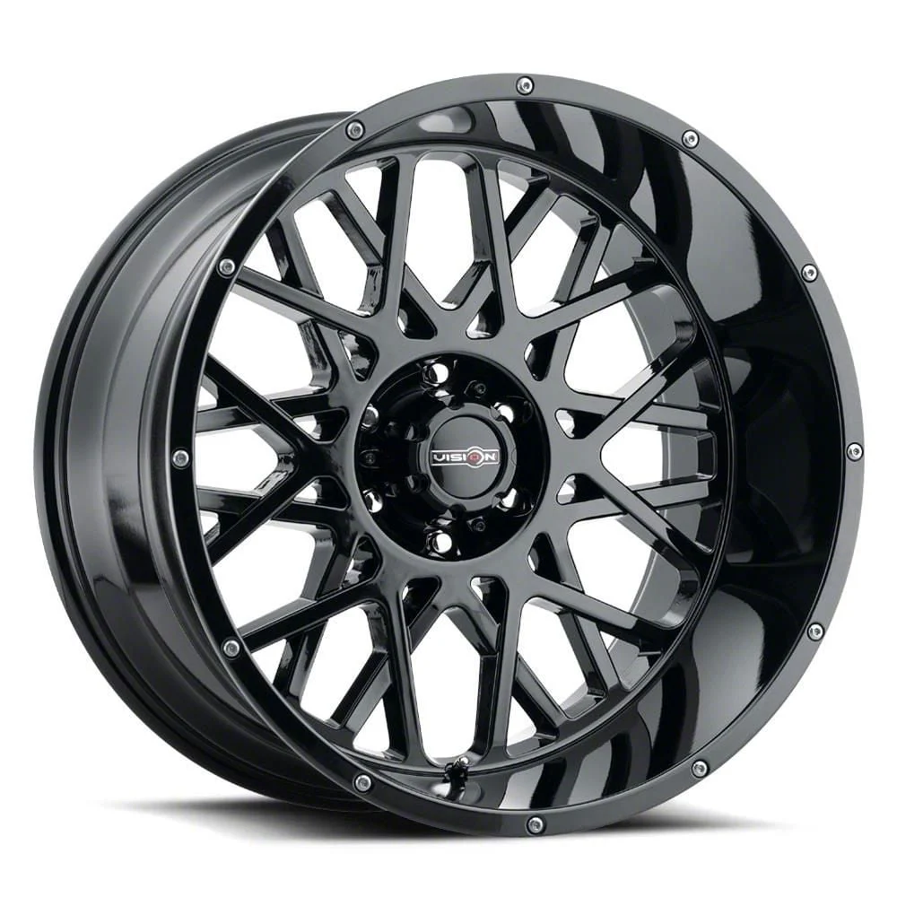 Rocker Gloss Black 6-Lug Wheel; 20x9; 10mm Offset (07-13 Sierra 1500)