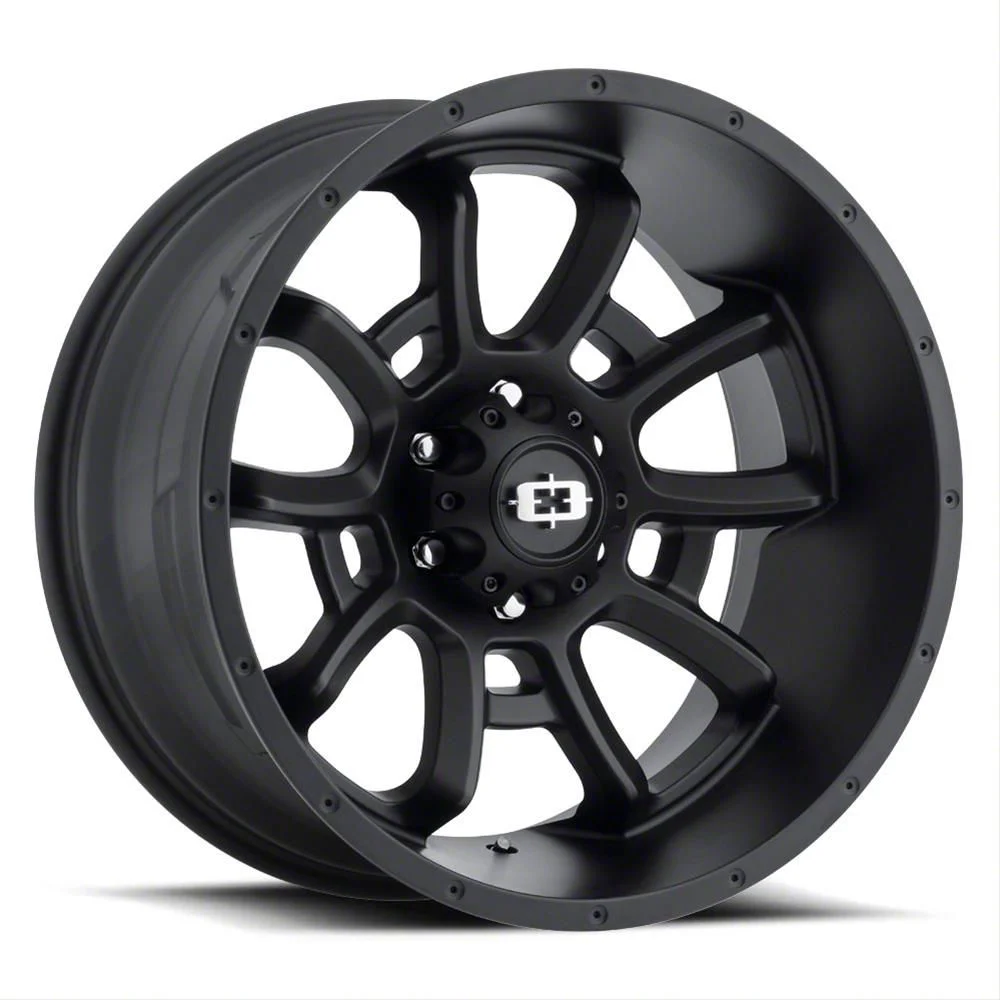 Bomb Satin Black 6-Lug Wheel; 20x9; 12mm Offset (07-13 Silverado 1500)