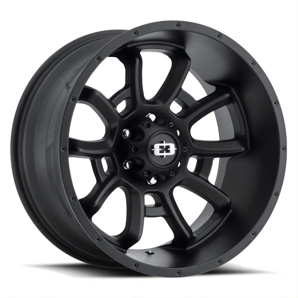 Bomb Satin Black 6-Lug Wheel; 20x9; 12mm Offset (14-18 Sierra 1500)