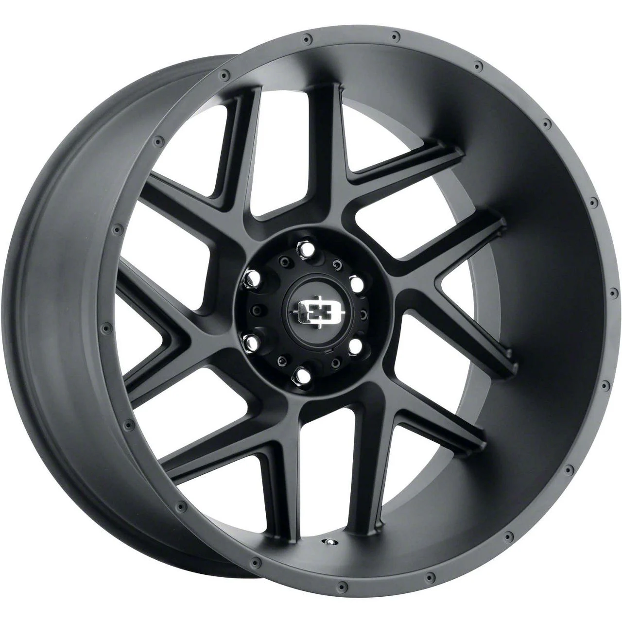 Sliver Satin Black 6-Lug Wheel; 20x9; 0mm Offset (14-18 Silverado 1500)