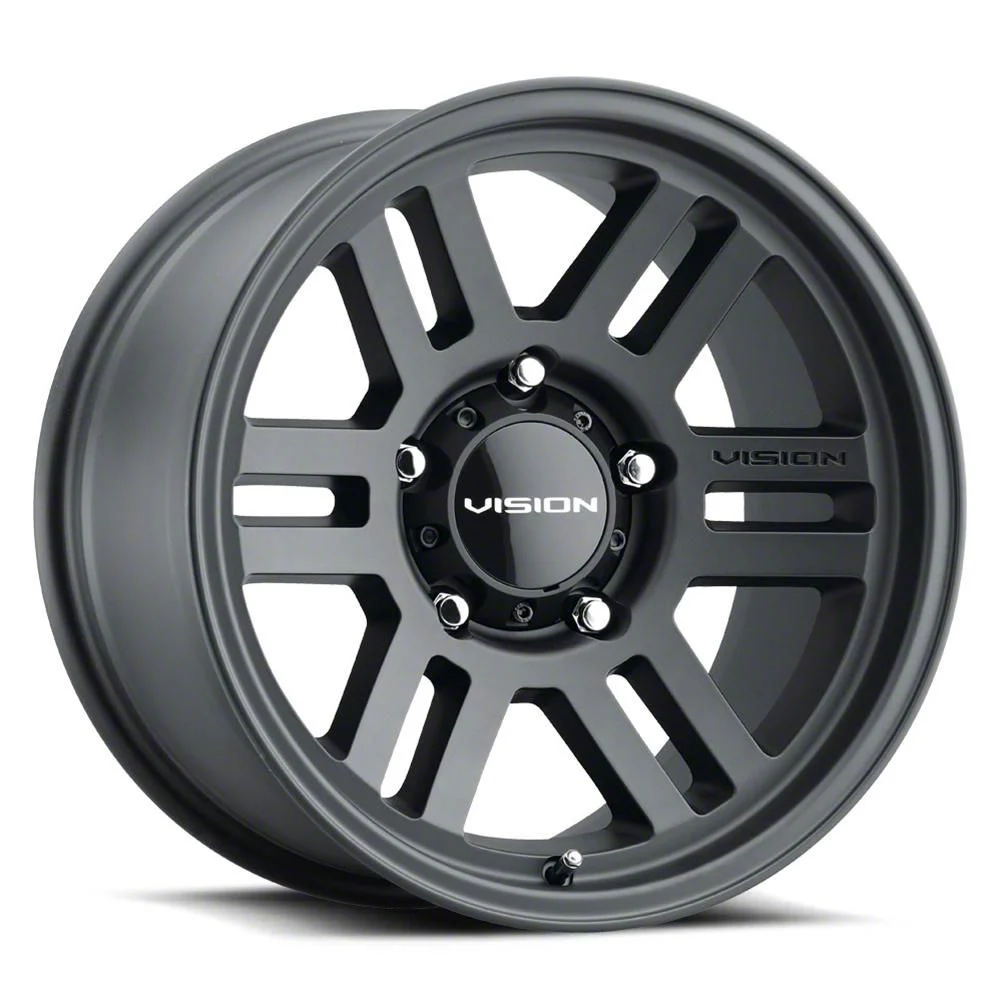 Manx 2 Overland Satin Black 6-Lug Wheel; 17x9; -12mm Offset (15-20 Tahoe)