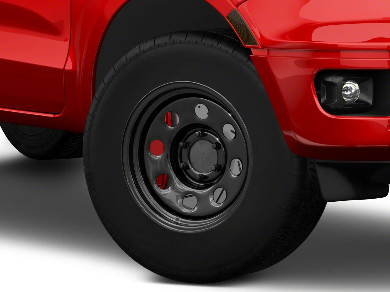 Soft 8 Gloss Black 6-Lug Wheel; 17x9; 12mm Offset (19-23 Ranger)