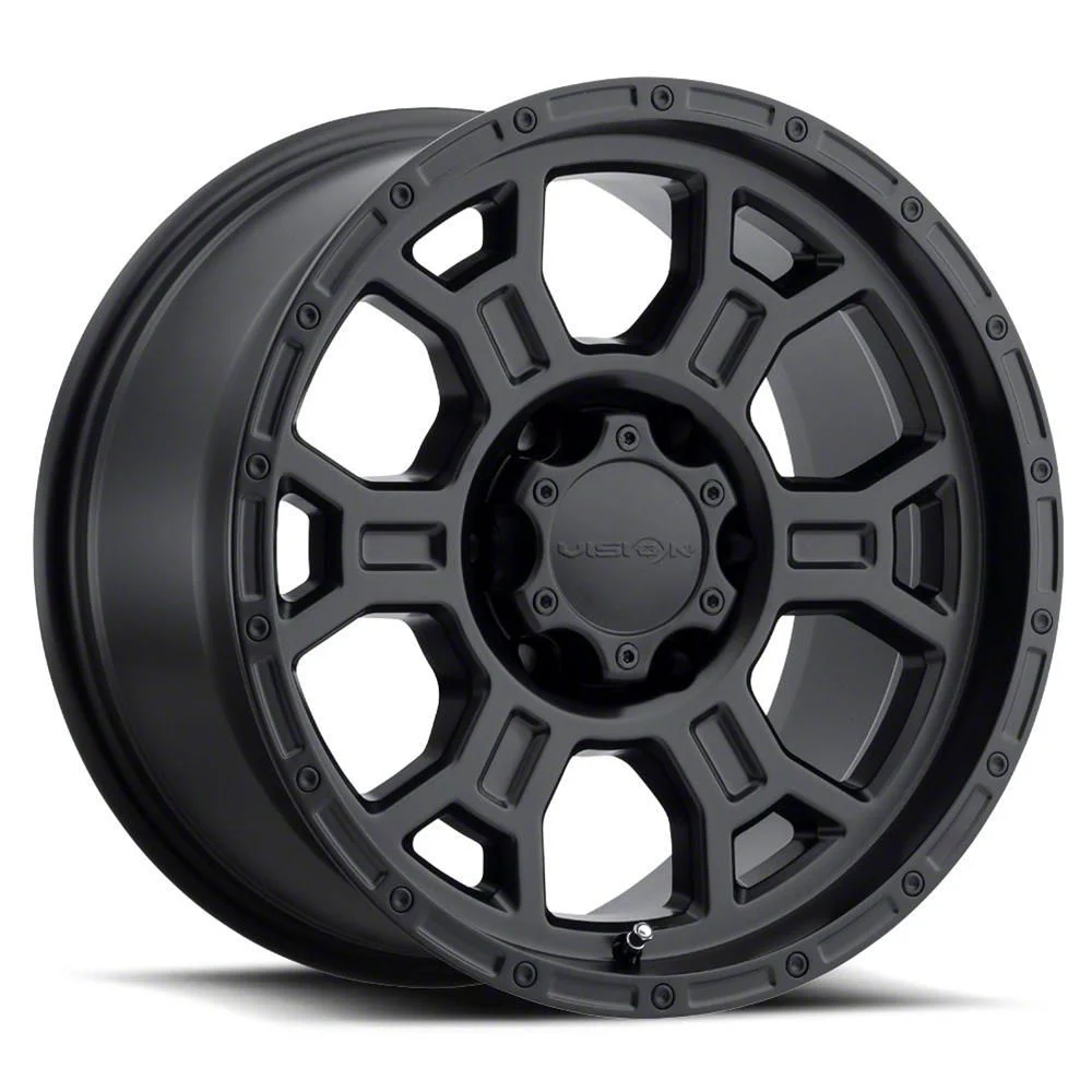 Raptor Matte Black 6-Lug Wheel; 18x9.5; -12mm Offset (21-26 Tahoe)