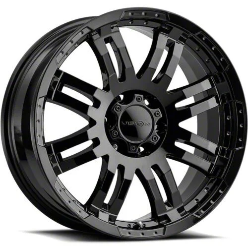 Warrior Gloss Black 6-Lug Wheel; 20x9; 18mm Offset (21-26 Tahoe)