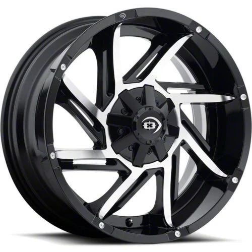 Prowler Gloss Black Machined 6-Lug Wheel; 18x9; 12mm Offset (21-26 Tahoe)