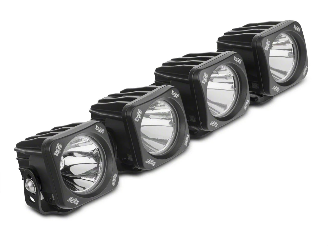 Vision X 3-Inch Optimus LED Fog Light Kit; 10 Degree Spot Beam (17-20 F-150 Raptor)