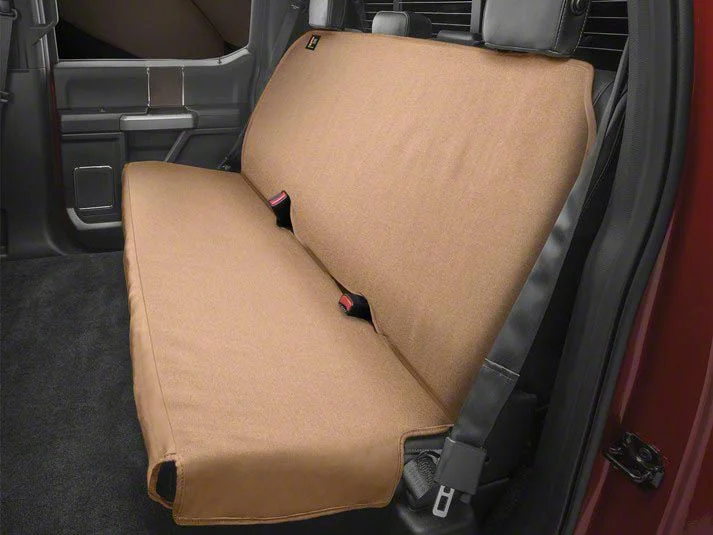 Weathertech Second Row Seat Protector; Tan (09-18 RAM 1500 Quad Cab)
