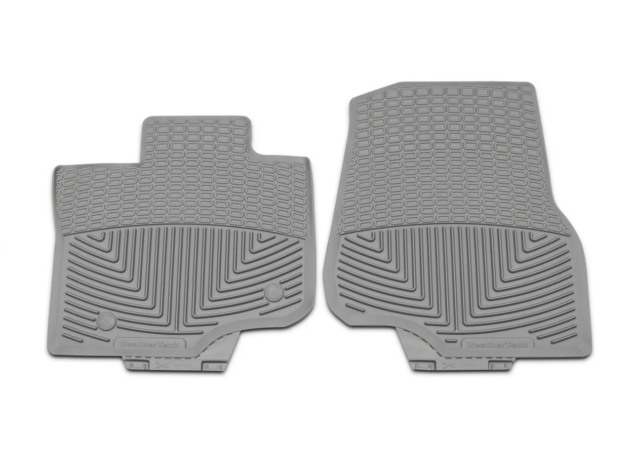Weathertech All-Weather Front Rubber Floor Mats; Gray (15-26 F-150 SuperCab, SuperCrew)