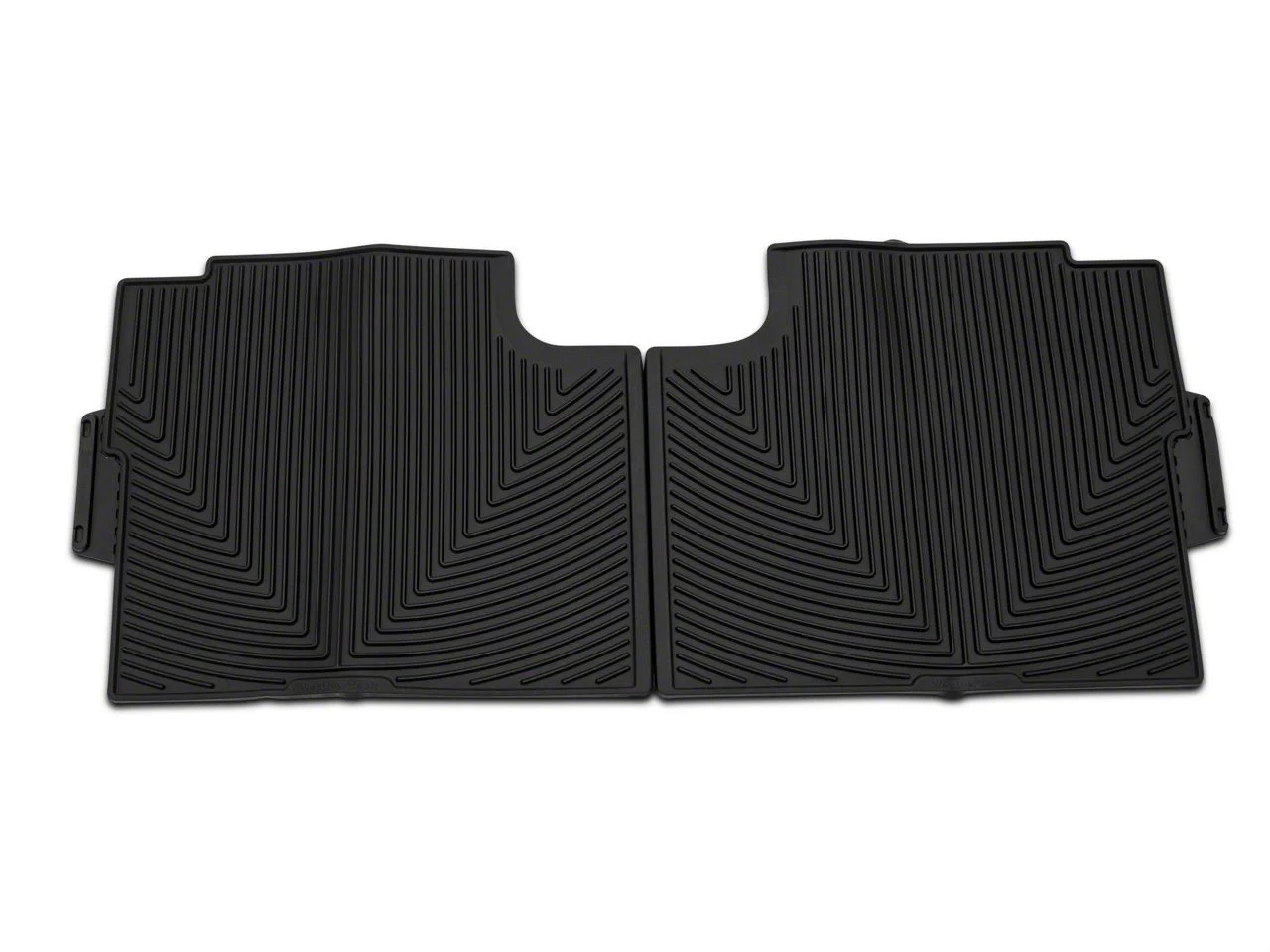 Weathertech All-Weather Rear Rubber Floor Mats; Black (15-26 F-150 SuperCab, SuperCrew)