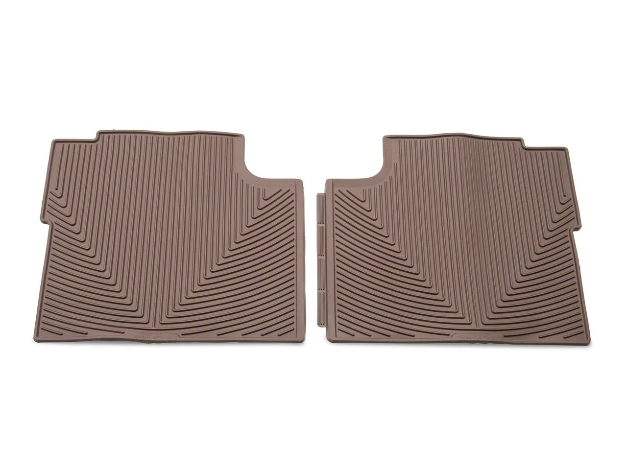 Weathertech All-Weather Rear Rubber Floor Mats; Tan (15-26 F-150 SuperCab, SuperCrew)
