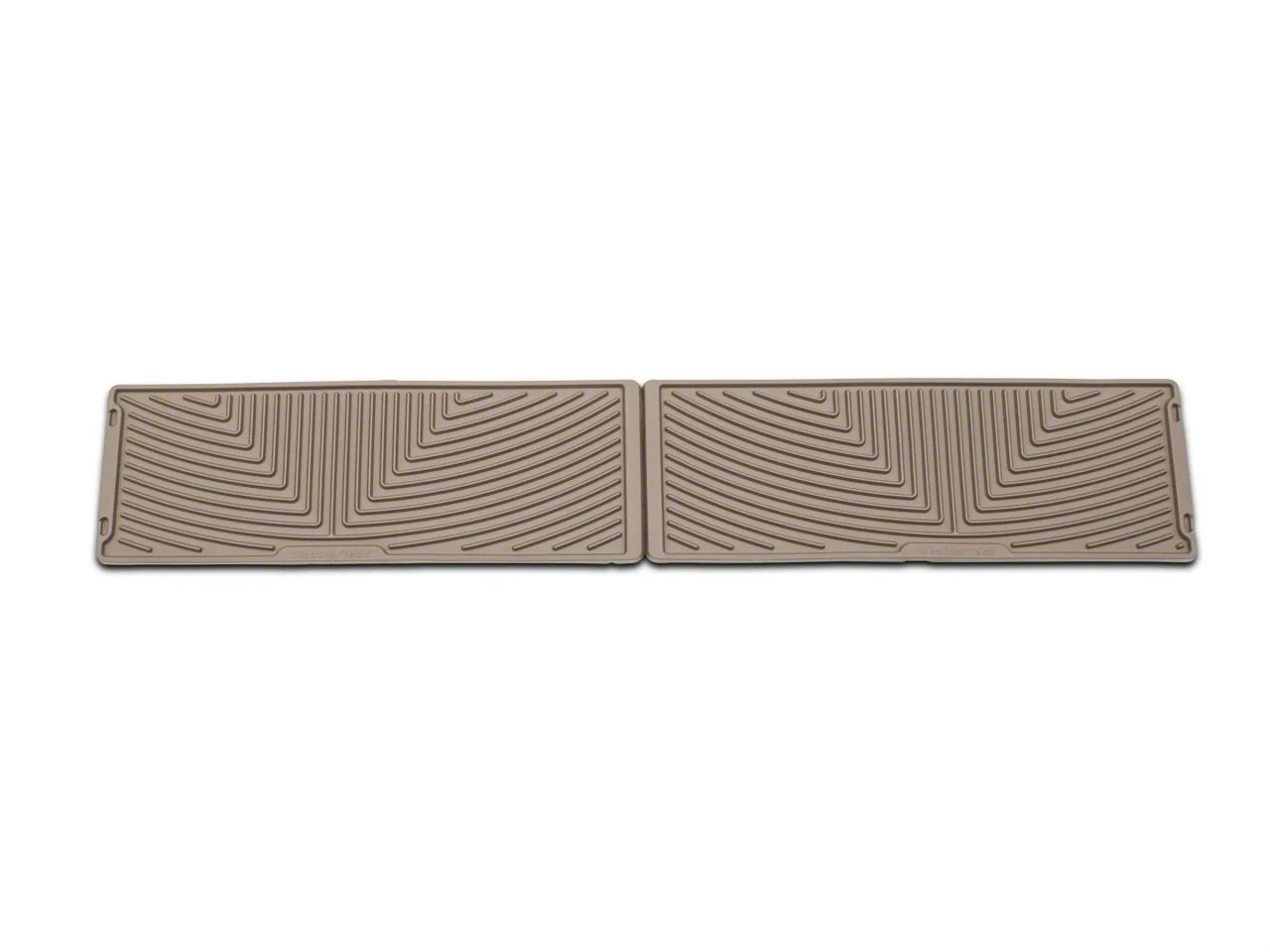 Weathertech All-Weather Under Rear Seat Rubber Floor Mats; Tan (15-26 F-150 SuperCrew)