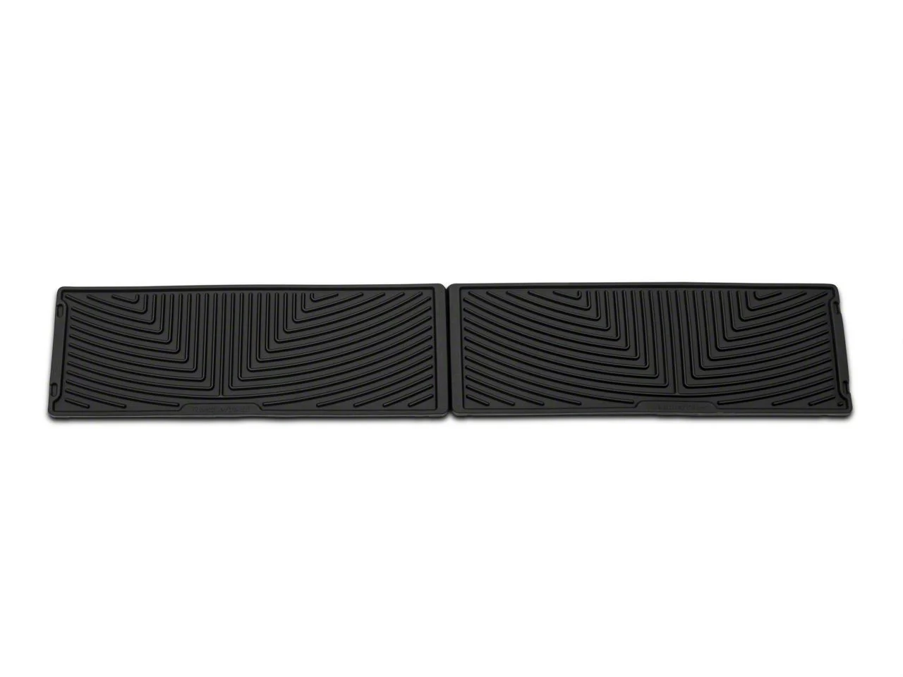 Weathertech All-Weather Under Rear Seat Rubber Floor Mats; Black (15-26 F-150 SuperCrew)
