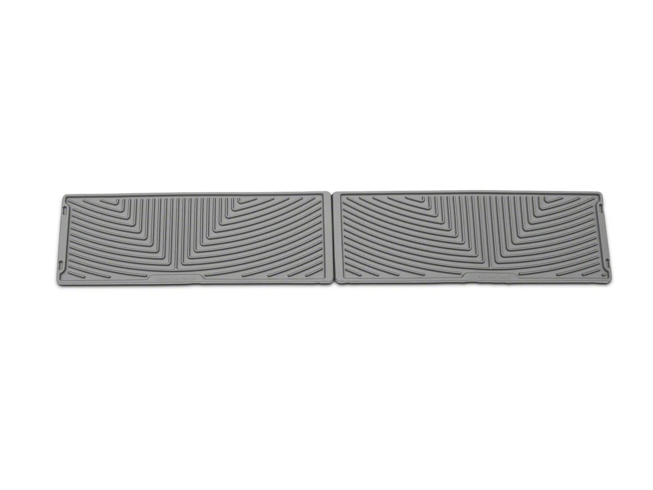 Weathertech All-Weather Under Rear Seat Rubber Floor Mats; Gray (15-26 F-150 SuperCrew)