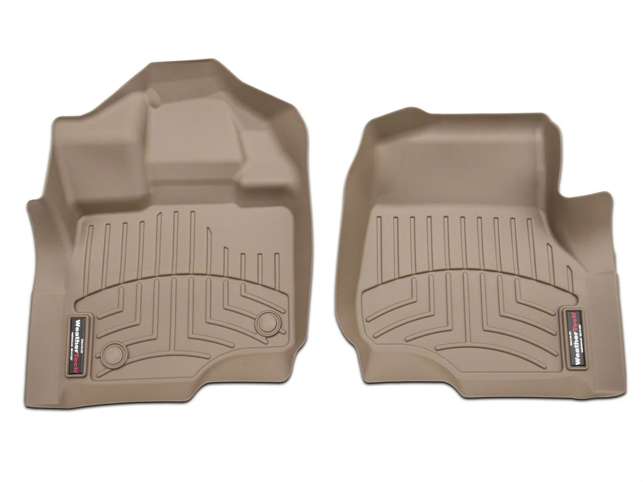 Weathertech DigitalFit Front Floor Liners; Tan (15-26 F-150 SuperCab, SuperCrew)