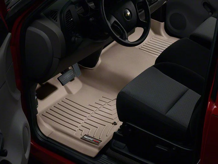 Weathertech DigitalFit Front Over the Hump Floor Liner; Tan (07-13 Sierra 1500)