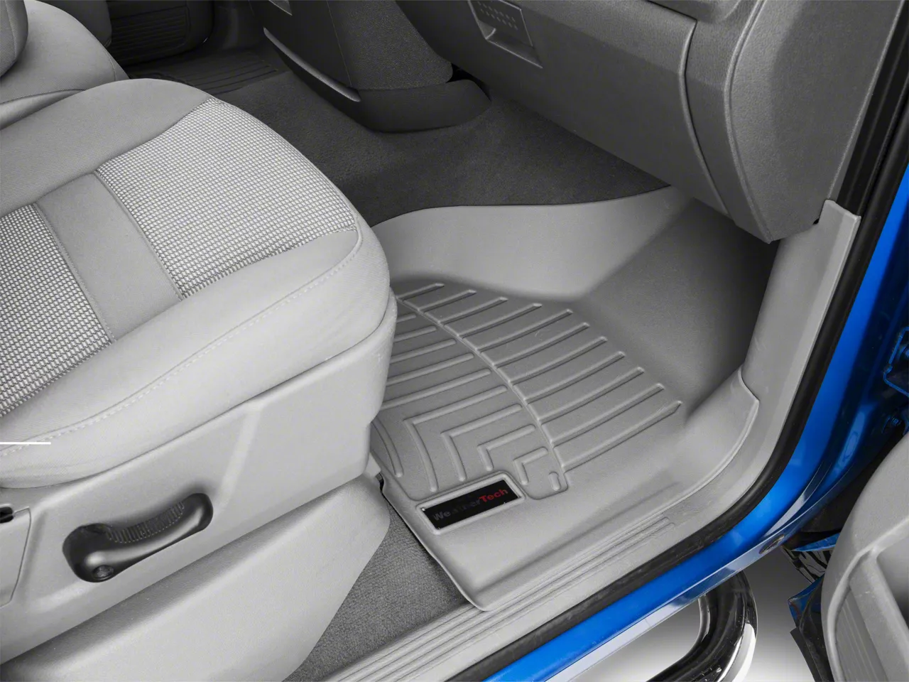 Weathertech DigitalFit Front Floor Liners; Gray (02-08 RAM 1500 w/ Automatic Transmission)
