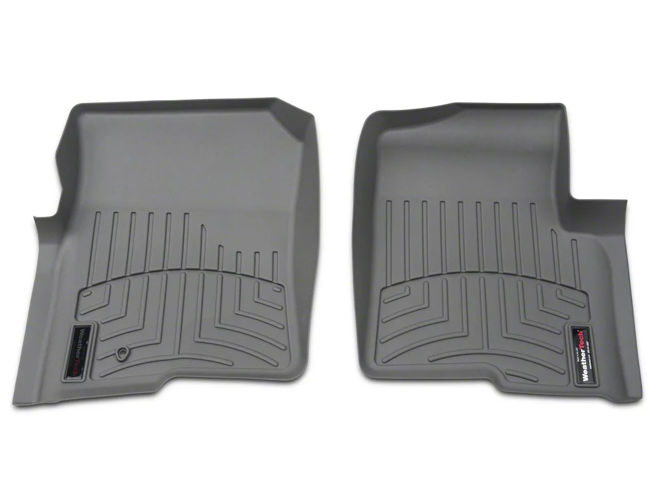 Weathertech DigitalFit Front Floor Liners; Gray (04-08 F-150 w/o Floor Shifter)