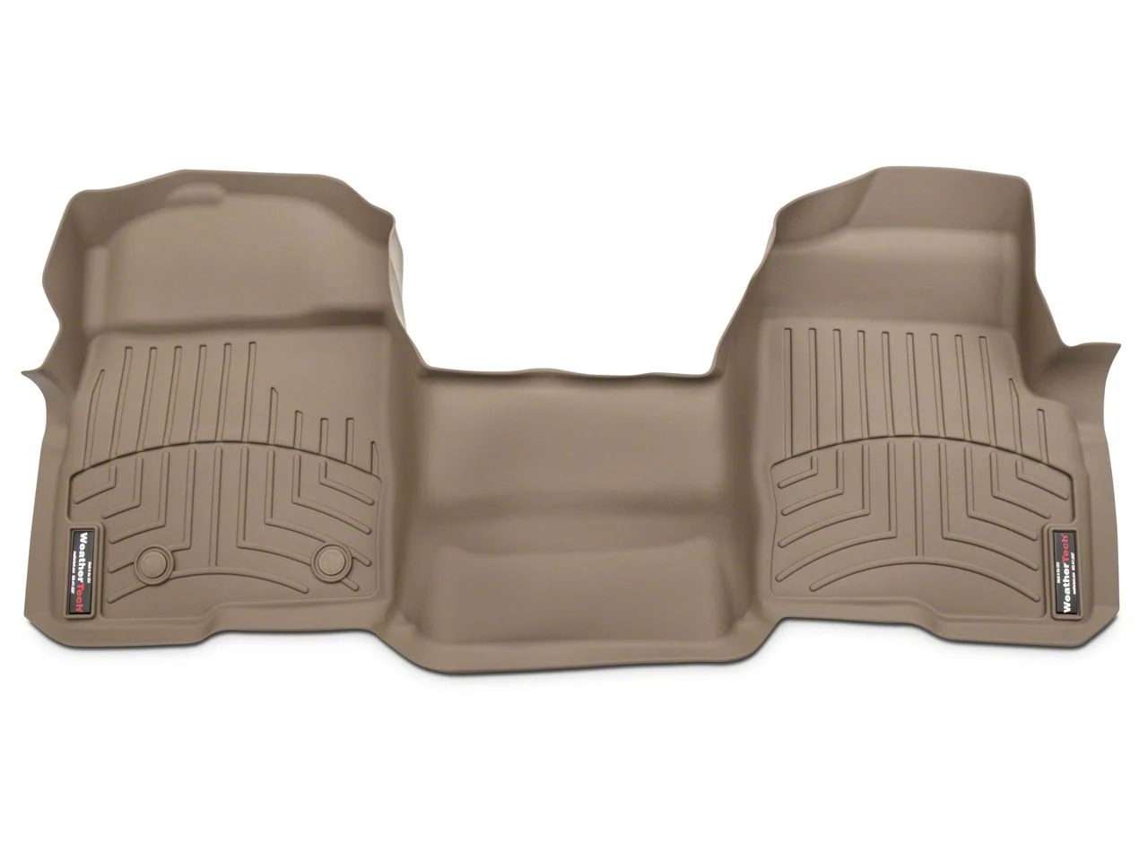 Weathertech DigitalFit Front Over the Hump Floor Liner; Tan (15-26 F-150)