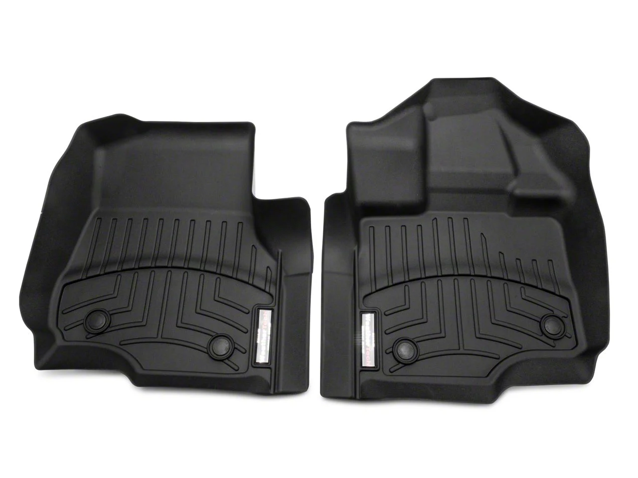 Weathertech DigitalFit Front and Rear Floor Liners; Black (15-26 F-150 SuperCab)