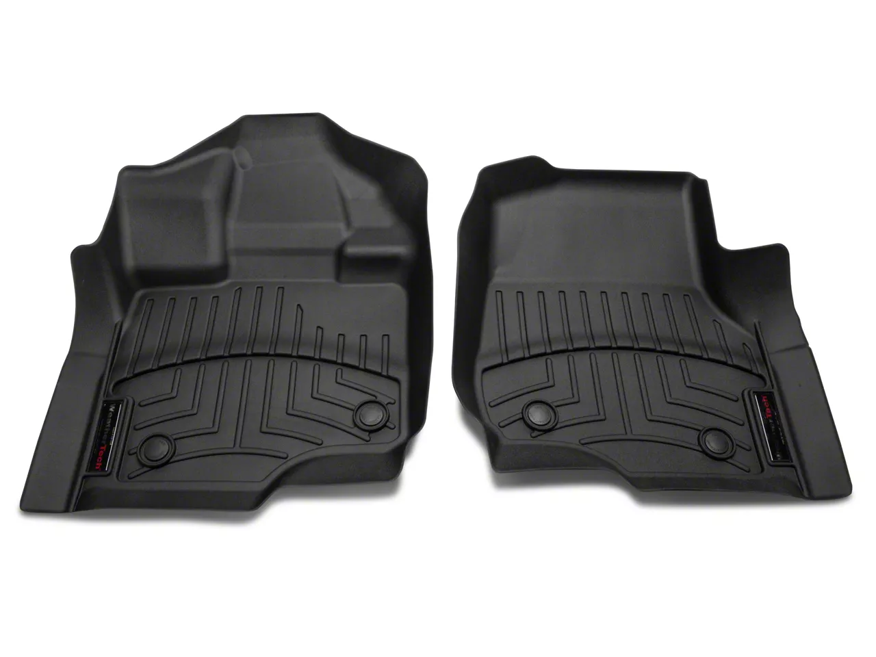 Weathertech DigitalFit Front and Rear Floor Liners; Black (15-26 F-150 SuperCrew)