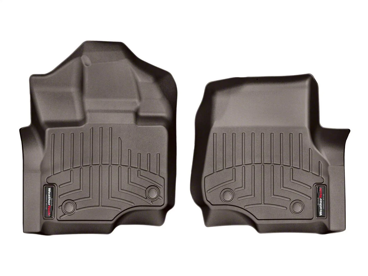 Weathertech DigitalFit Front and Rear Floor Liners; Cocoa (15-26 F-150 SuperCab)