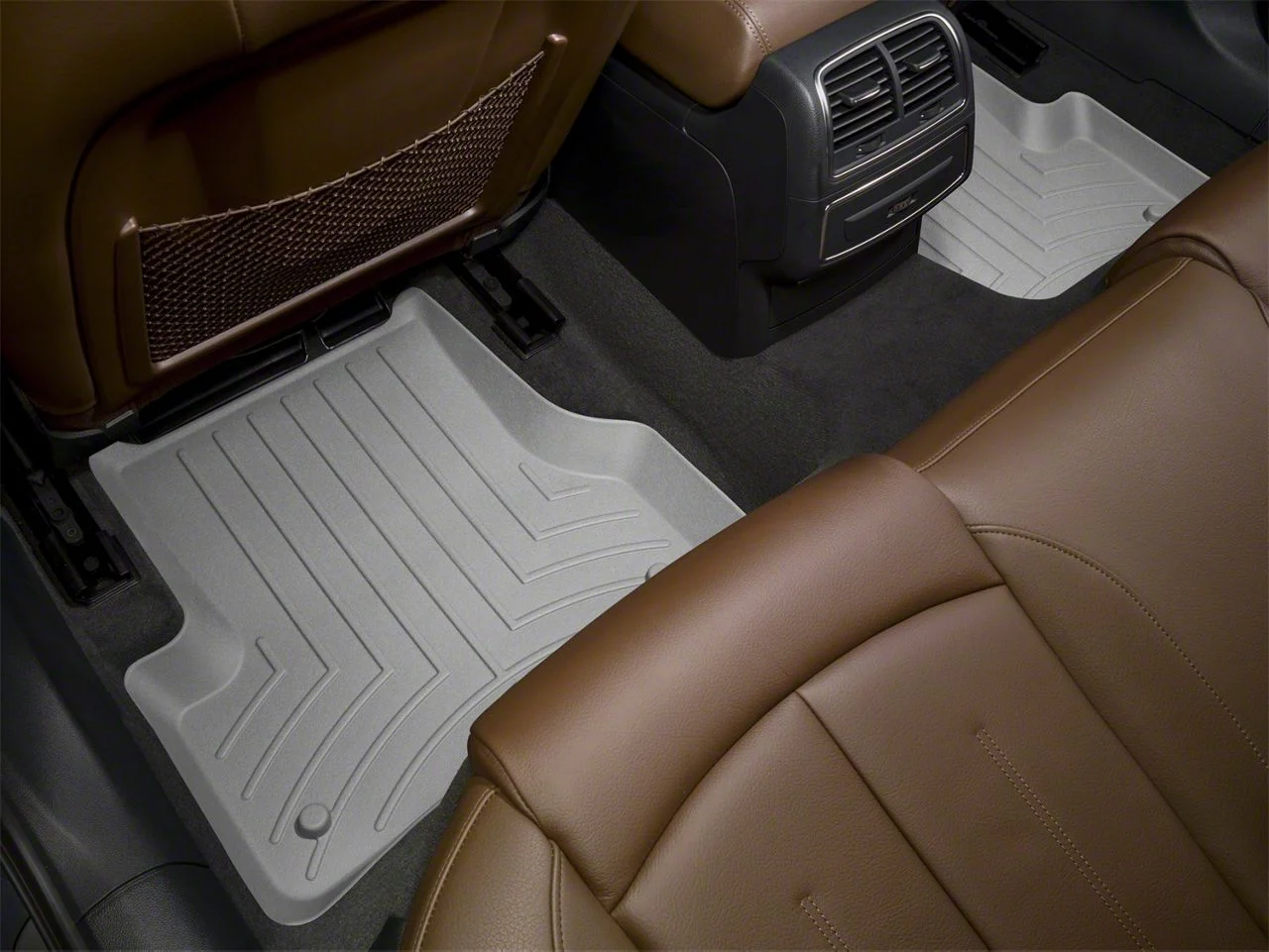 Weathertech DigitalFit Front and Rear Floor Liners; Gray (02-08 RAM 1500 Quad Cab)