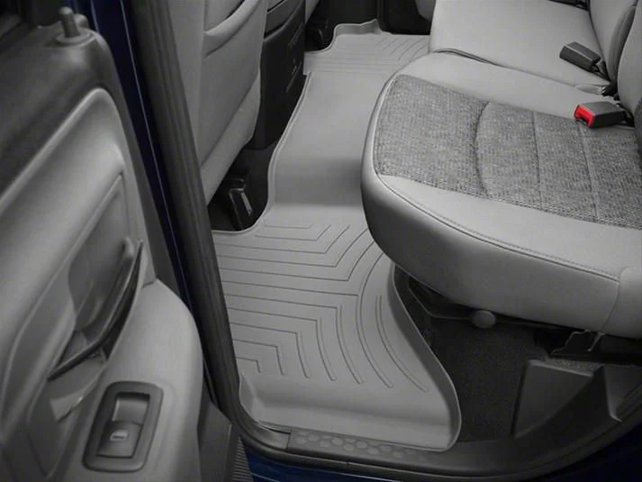 Weathertech DigitalFit Rear Floor Liner; Gray (09-18 RAM 1500 Quad Cab, Crew Cab)