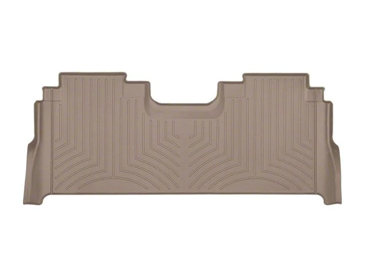 Weathertech DigitalFit Rear Floor Liner; Tan (21-26 F-150 SuperCrew w/ Front Bucket Seats & Rear Underseat Storage)