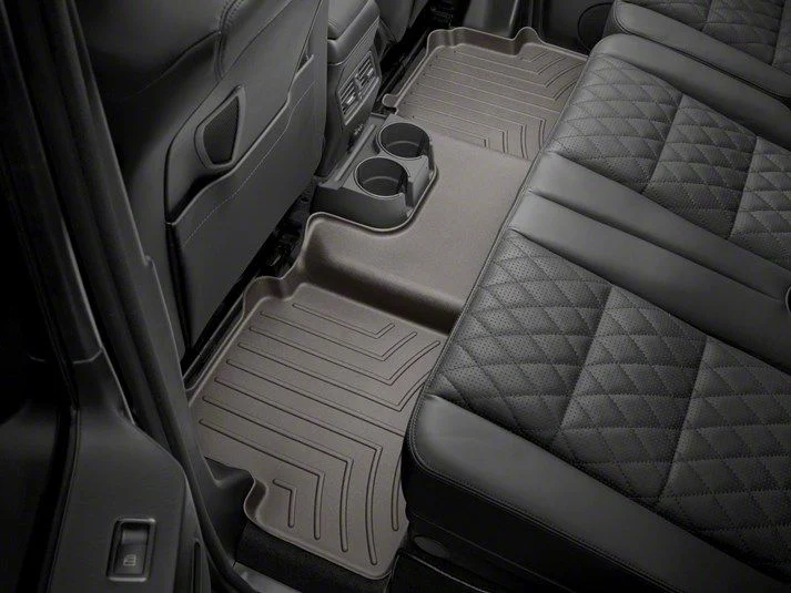 Weathertech Rear Floor Liner HP; Cocoa (15-26 F-150 SuperCrew w/ Front Bucket Seats & w/o Rear Underseat Storage)