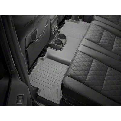 Weathertech Rear Floor Liner HP; Gray (15-20 F-150 SuperCrew w/ Front Bench Seat)