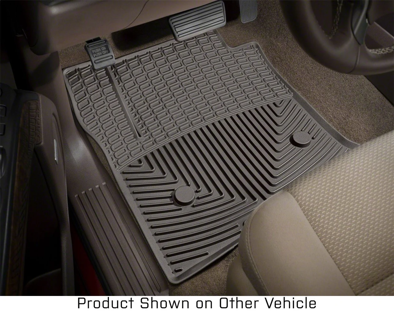Weathertech All-Weather Front Rubber Floor Mats; Cocoa (17-26 F-350 Super Duty Regular Cab)