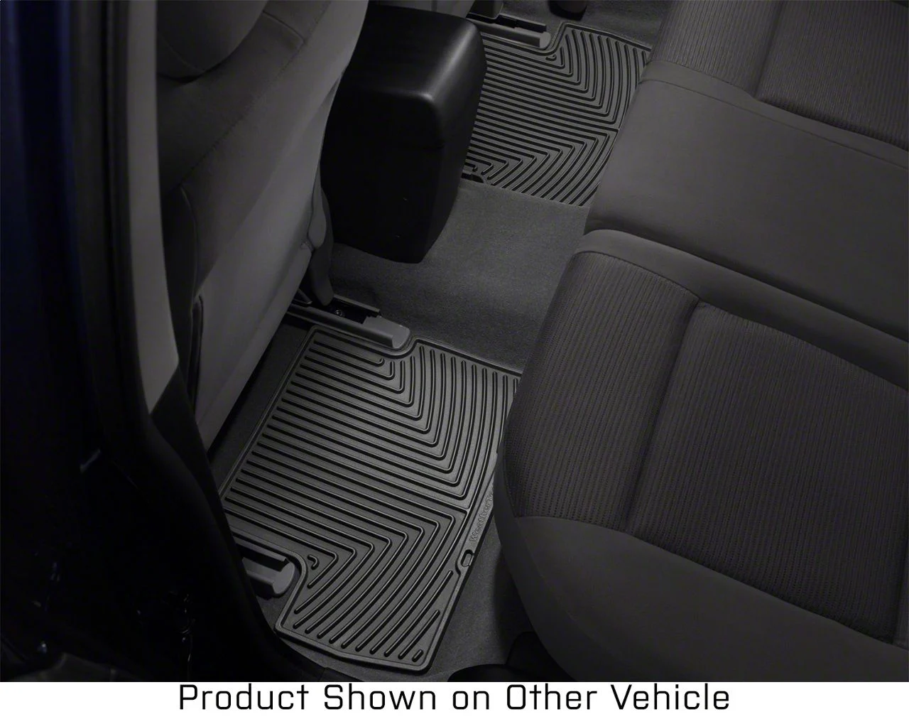 Weathertech All-Weather Rear Rubber Floor Mats; Black (11-16 F-350 Super Duty SuperCrew)