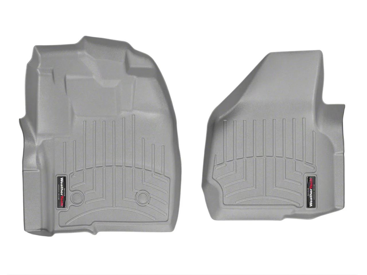 Weathertech DigitalFit Front Floor Liners; Gray (11-16 F-350 Super Duty Regular Cab)