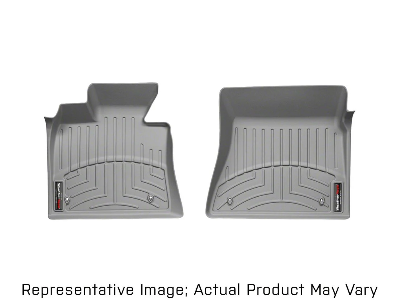 Weathertech DigitalFit Front Over the Hump Floor Liner; Gray (11-16 F-350 Super Duty SuperCab, SuperCrew)