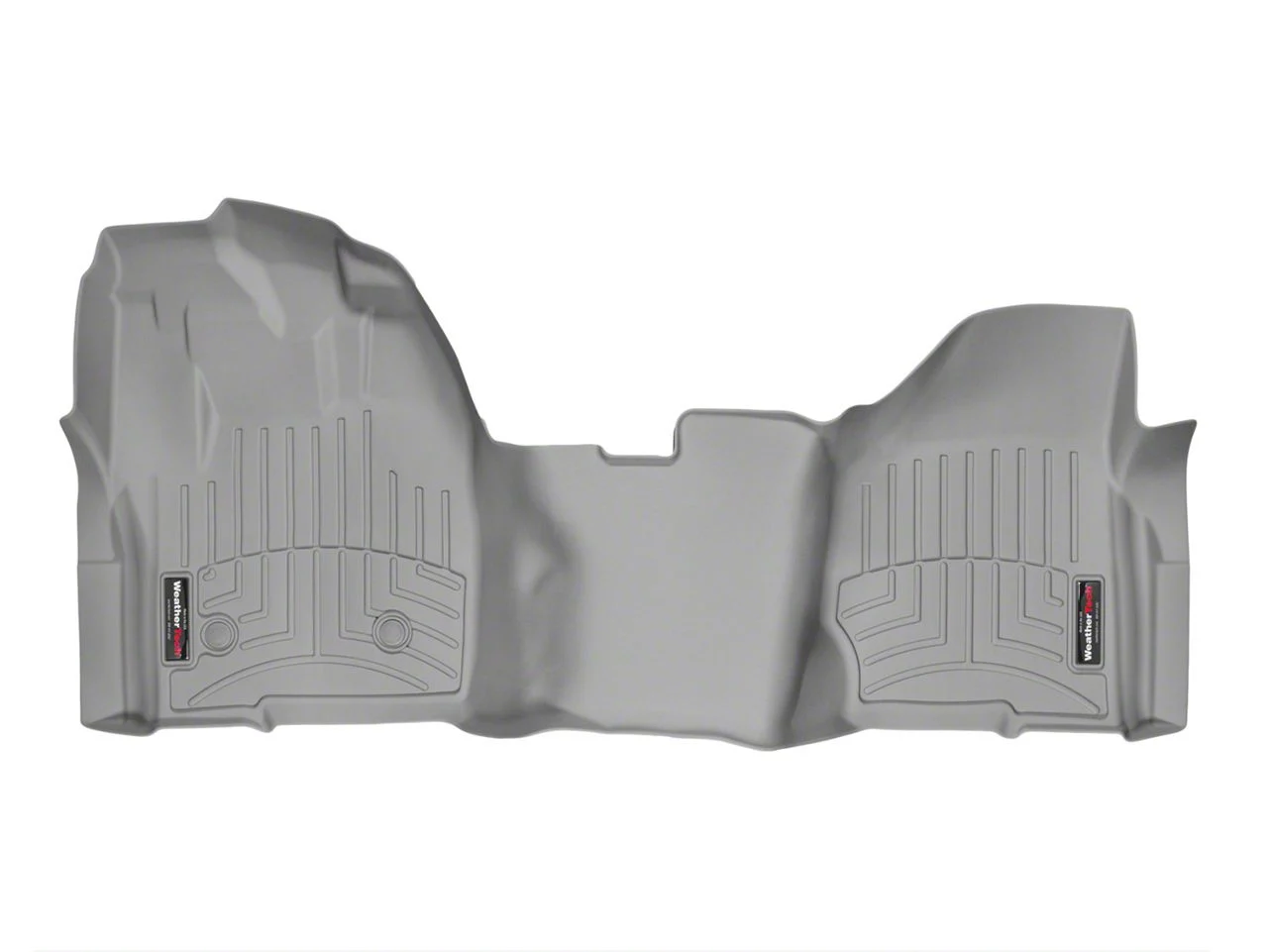 Weathertech DigitalFit Front Over the Hump Floor Liner; Gray (11-16 F-350 Super Duty Regular Cab)